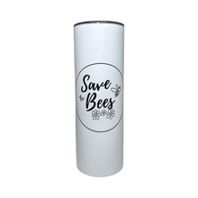 Load image into Gallery viewer, Save the Bees 20oz Tumbler + Straw
