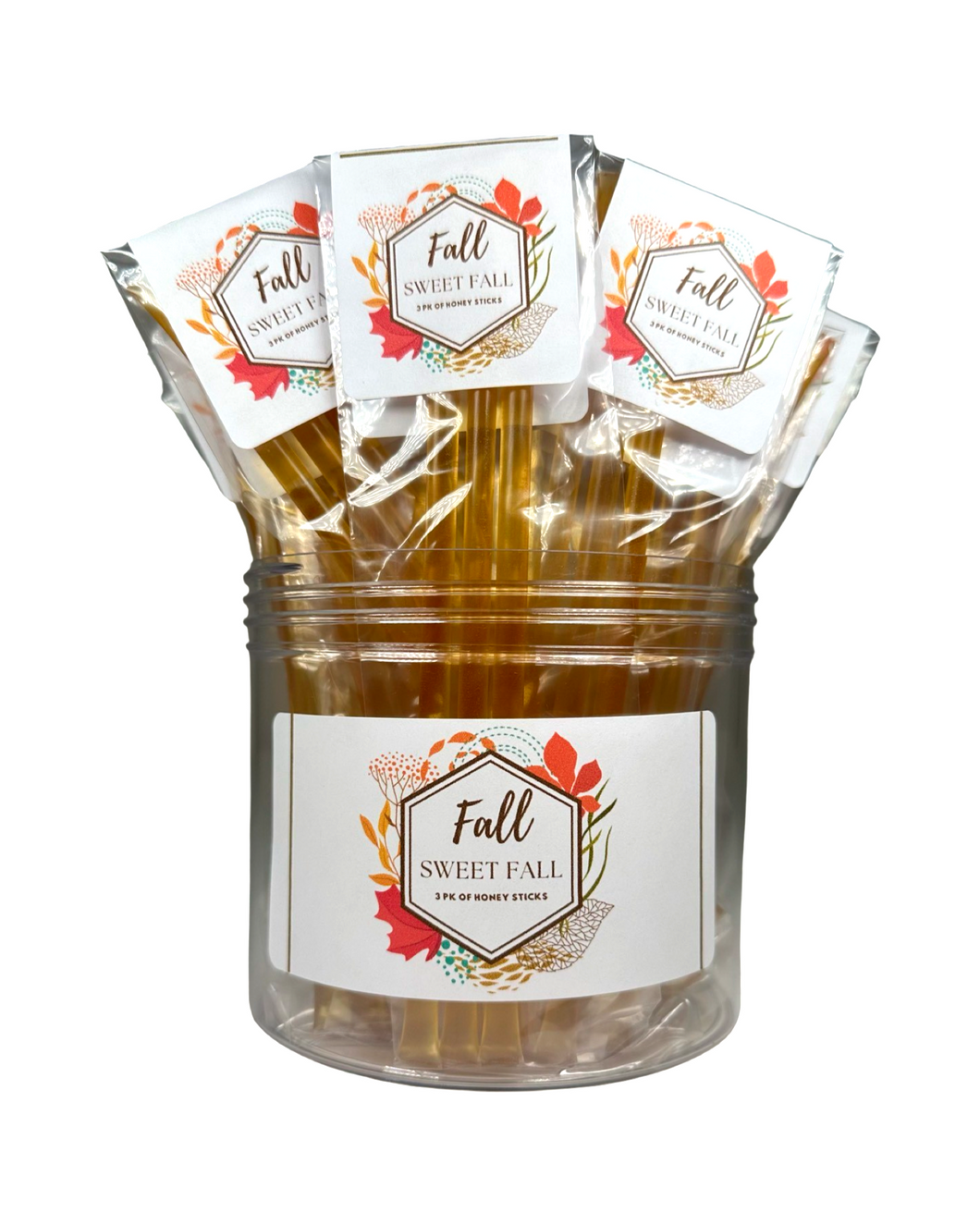 Fall Honey Sticks + Display Jar