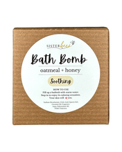 Load image into Gallery viewer, Bath Bomb- Oatmeal + Honey (5oz)
