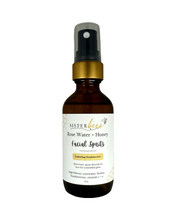 Load image into Gallery viewer, Rose Water & Honey Facial Spritz - glass bottle + gold rim