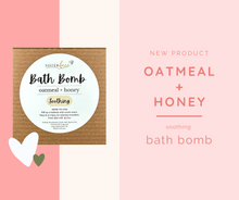 Load image into Gallery viewer, Bath Bomb- Oatmeal + Honey (5oz)
