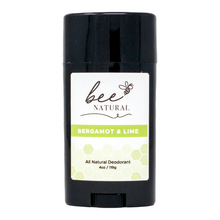 Load image into Gallery viewer, Bee Natural Bergamot Lime All Natural Deodorant- Pack of 4
