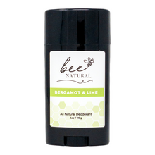 Load image into Gallery viewer, Bee Natural Bergamot Lime All Natural Deodorant- Pack of 4
