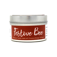 Load image into Gallery viewer, Beeswax Candles - Festive Bee (Cinnamon, Orange, & Spruce) Set of 6