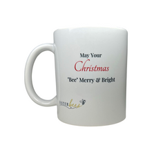 Load image into Gallery viewer, "Bee" Merry & Bright Christmas 12 oz. Ceramic Mug