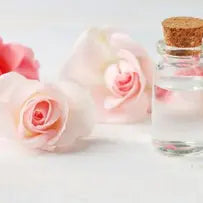 Rose Water & Honey Facial Spritz - glass bottle + gold rim