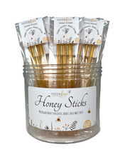 Load image into Gallery viewer, Honey Sticks with Sweet Sayings + Display Jar
