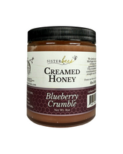 Load image into Gallery viewer, Blueberr Crumble Creamed Honey - 8oz
