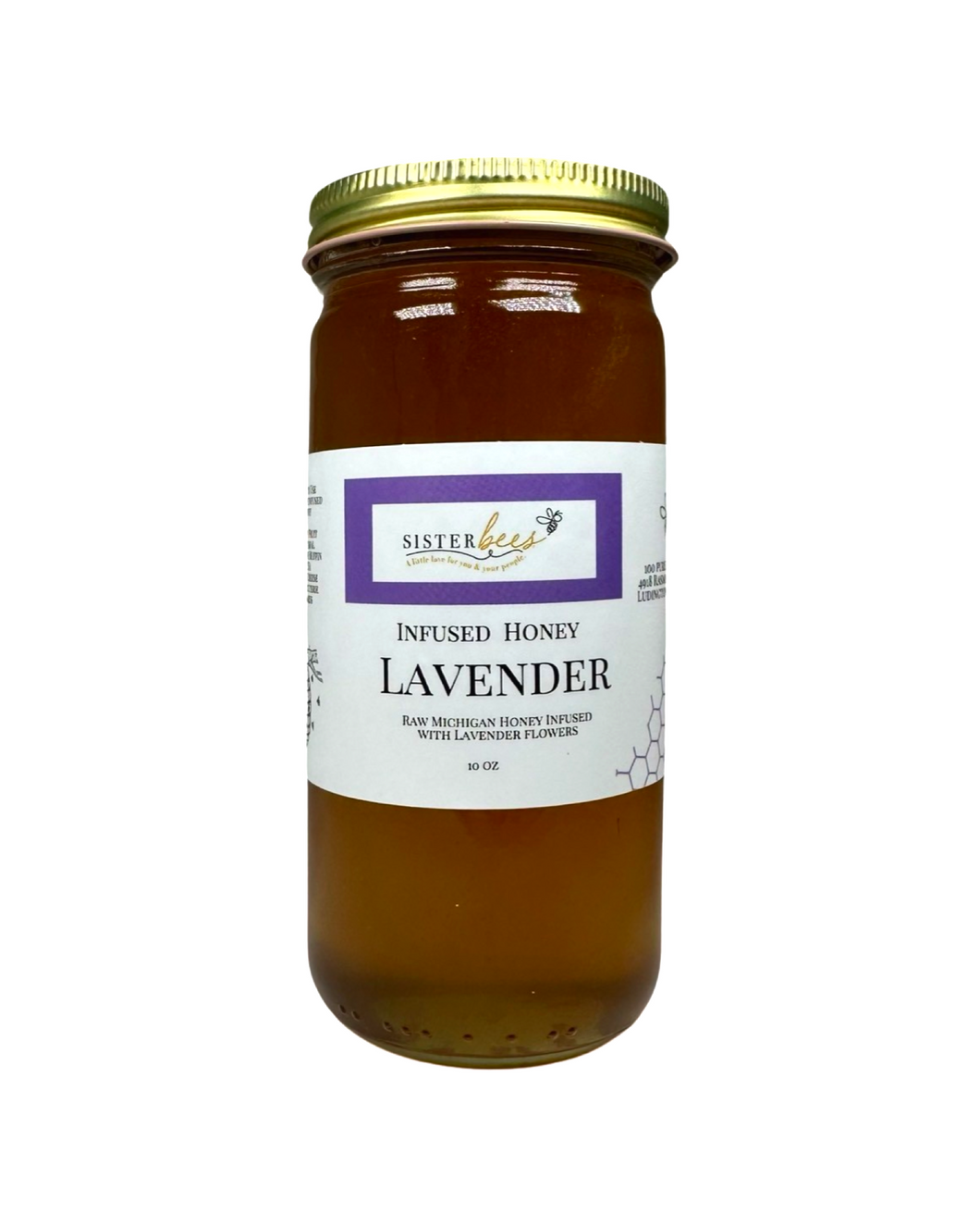 Lavender Infused Honey - 8 oz.
