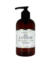 Load image into Gallery viewer, Bee Lotion- Bergamot &amp; Lime (with HONEY + BEESWAX)

