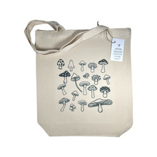 Load image into Gallery viewer, Mushroom Grocery or Book Tote

