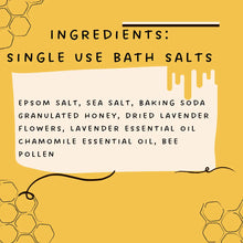 Load image into Gallery viewer, Bee Relaxing Bath Salts 🐝💜

