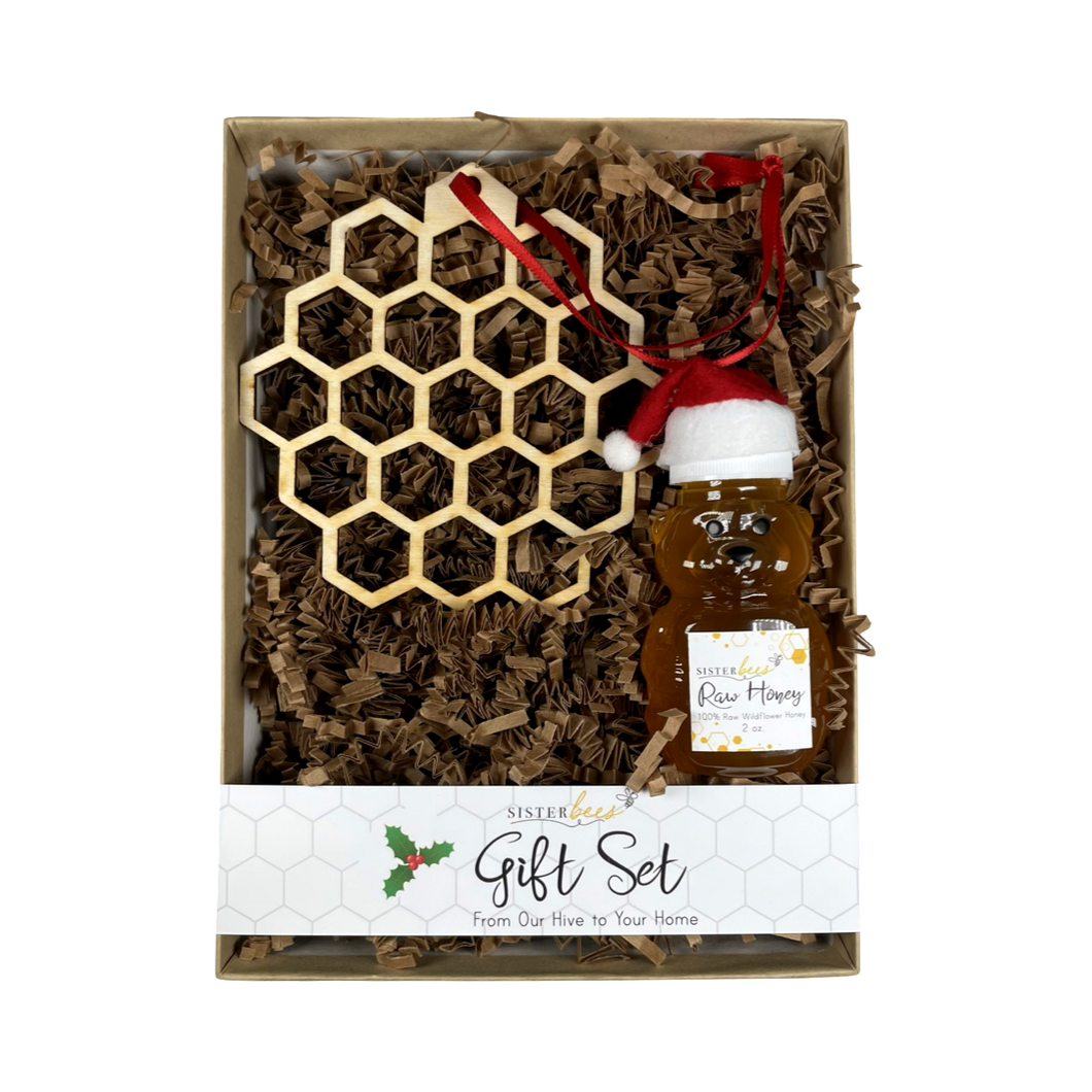 Honey Comb Ornament & Festive Bee