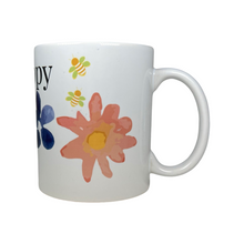 Load image into Gallery viewer, Bee Happy Watercolor Ceramic Mug
