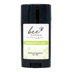 Bee Natural Bergamot Lime All Natural Deodorant- Pack of 4