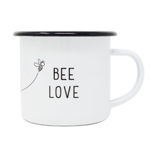 Load image into Gallery viewer, 12 oz. Enamel Bee Love Mug
