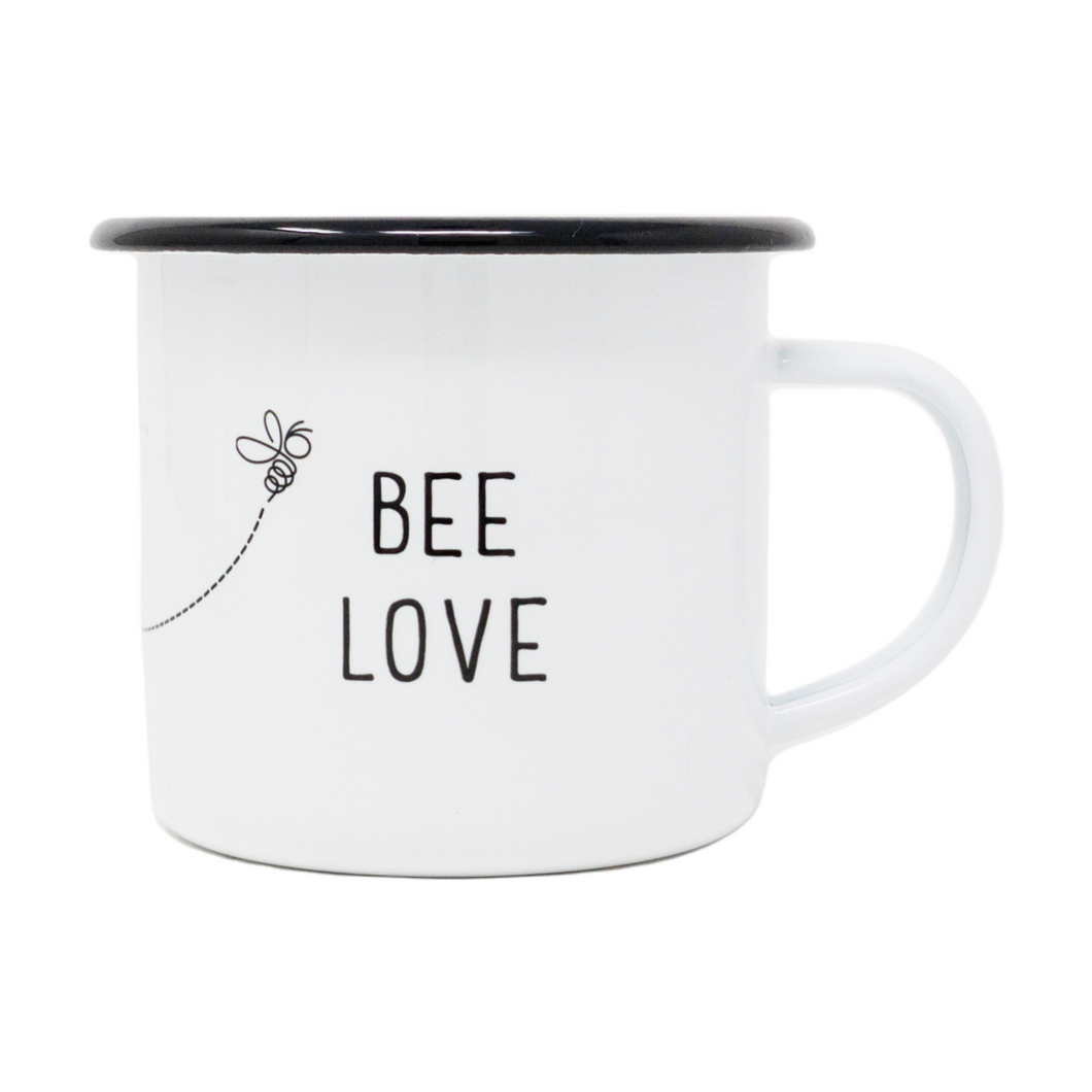 12 oz. Enamel Bee Love Mug