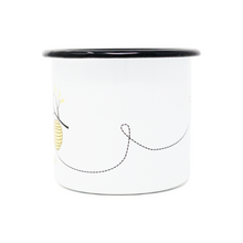 Load image into Gallery viewer, 12 oz. Enamel Bee Love Mug
