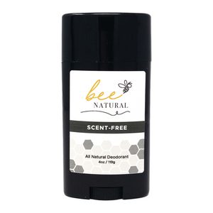 Bee Natural Scent Free All Natural Deodorant- Pack of 4