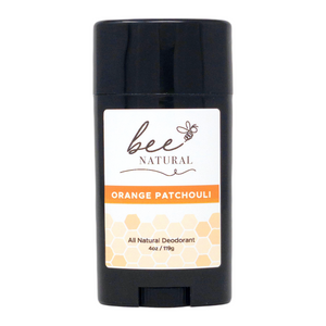 Bee Natural Orange Patchouli All Natural Deodorant- Pack of 4