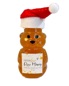 Santa Bear - 2 ounce filled with 100% Raw Honey